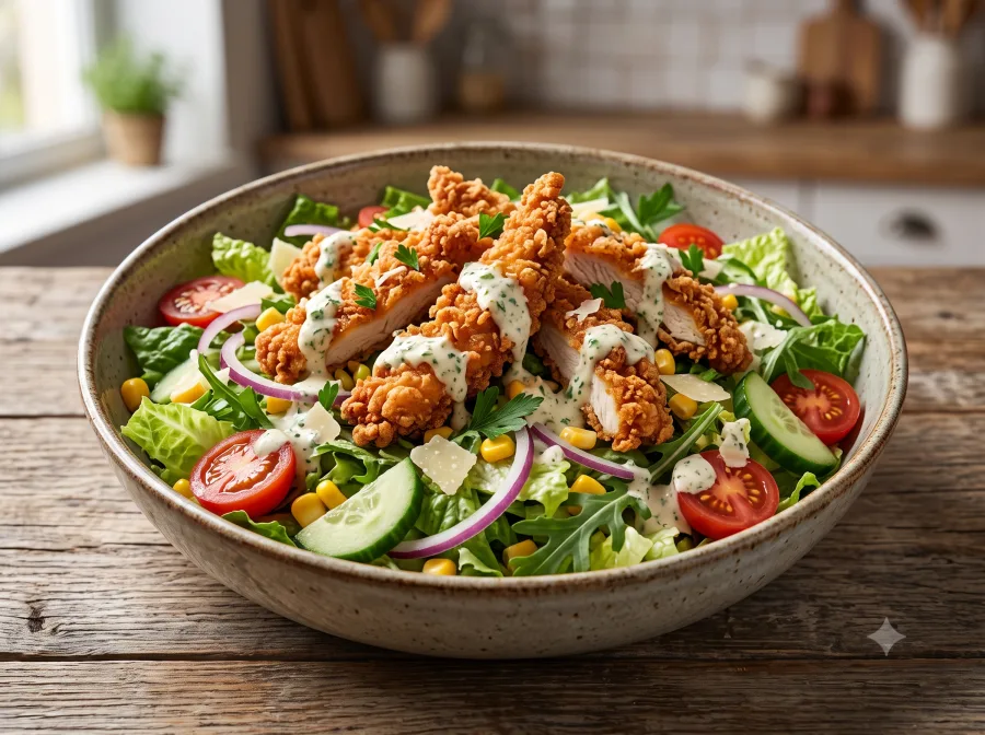Çıtır Tavuk Salata
